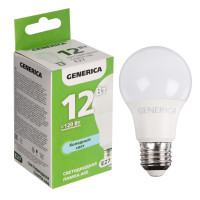   GENERICA A60, 12 , , 6500 , E27, 230 , LL-A60-12-230-65-E27-G