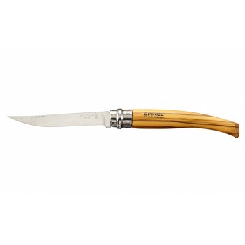   opinel 10 vri folding slim olivewood
