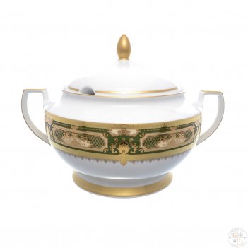  falkenporzellan donna green gold