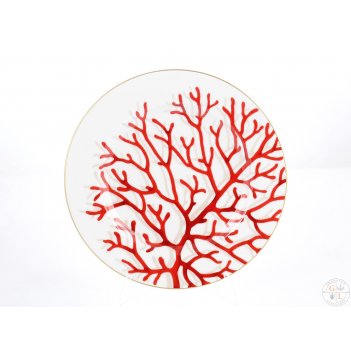   falkenporzellan corallo red gold 28(6 )