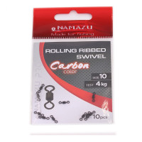  namazu pro rolling ribbed swivel, , carbon, test-4 ,  10 .