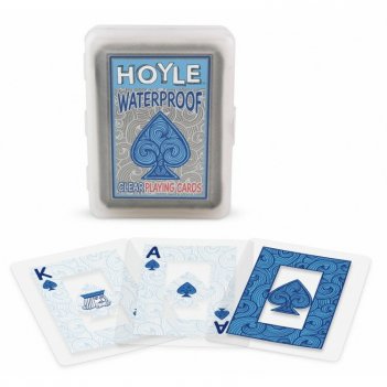  hoyle waterroof plastic with blue spade deck standard index