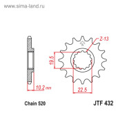   jt sprockets jtf432-13sc,  520, 13 