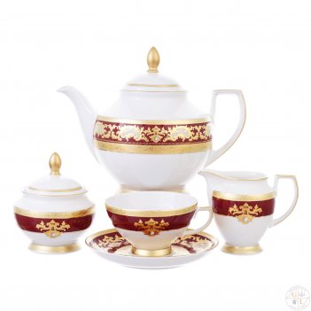   falkenporzellan alena 3d bordeaux gold constanza 6  17