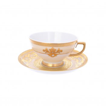    falkenporzellan alena 3d creme gold constanza 220 