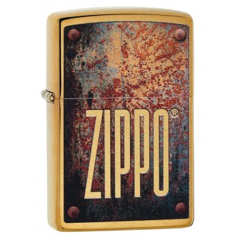  zippo rusty plate   brushed brass, /, 