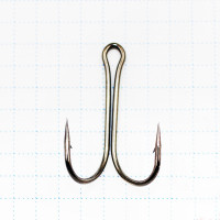  koi short double hook,  10 int,  bn, , 10 .
