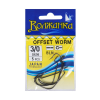 ,  offset worm,  3/0, 5 .