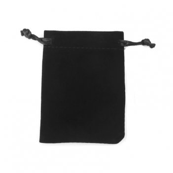 Tarot bag velvet black 15x20 
