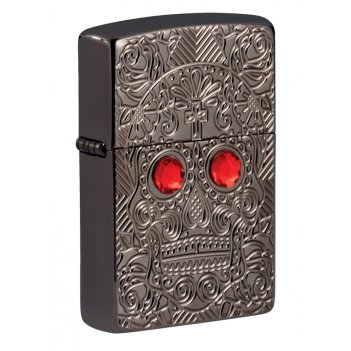  zippo armor crystal   high polish black ice, /
