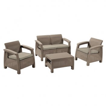    keter corfu ii set cappuccino