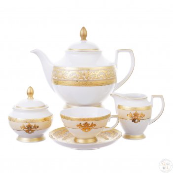    6  falkenporzellan alena 3d creme gold constanza 17