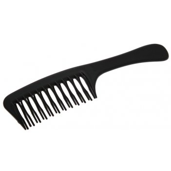     double-toothed handle comb