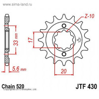   jtf430-14, f430-14, jt sprockets,  520, 14 