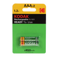  Kodak, Ni-Mh, AAA, HR03-2BL, 1.2, 850 , , 2 .