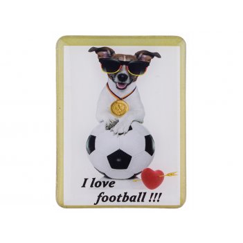  i love football 4,5*6 .
