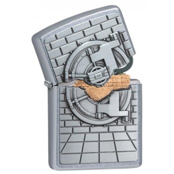  safe with gold cash surprise zippo 29555