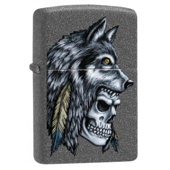  zippo wolf skull   iron stone, /, , 