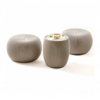   keter urban knit set sand,  