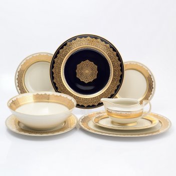   falkenporzellan agadir cobalt gold 6  25 
