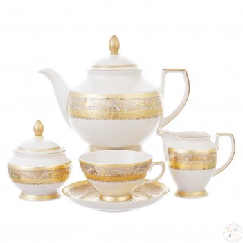   falkenporzellan majestic cream gold 6  17 