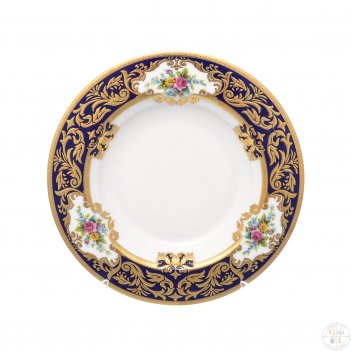    falkenporzellan opal cobalt gold 22,5(6 )