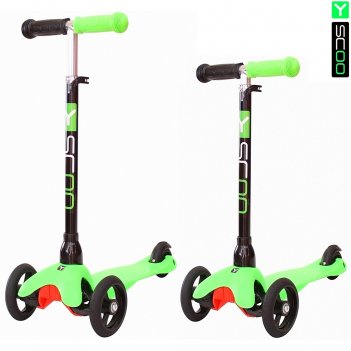  3- . y-scoo mini glam rt green