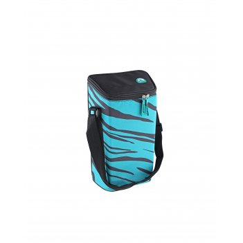  - igloo wine tote turquoise-zebra