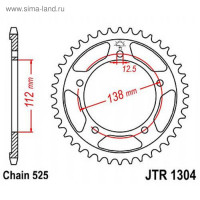   jt sprockets 1304.47,  525, 47 