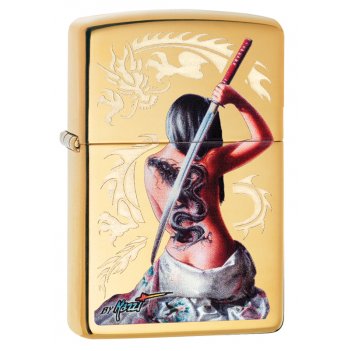  zippo mazzi   high polish brass, /, 