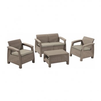    keter corfu ii set cappuccino