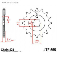   JT sprockets JTF555-15,  428, 15 
