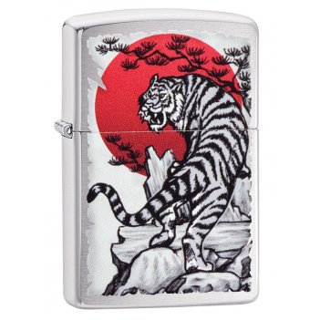  zippo asian tiger   brushed chrome, /, 