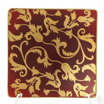  falkenporzellan tosca bordeaux gold 15 (6 )