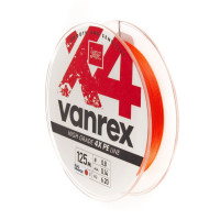   lucky john vanrex 4 braid fluo orange 125 , 0,14 