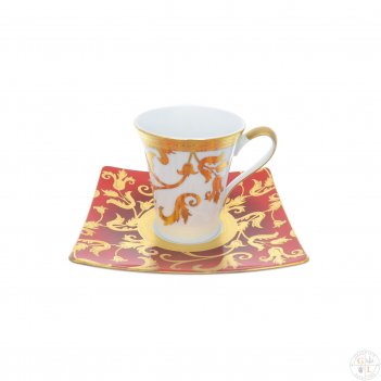    falkenporzellan tosca bordeaux gold 220(6 )