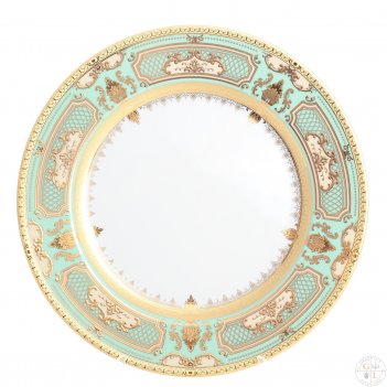   falkenporzellan donna seladon gold 32 