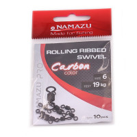  namazu pro rolling ribbed swivel, , carbon, test-19 ,  10 .