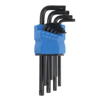    black, TORX Tamper, , CrV, TT10 - TT50, 9 .
