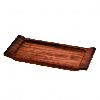 , iroko wood. dimension 18x40cm.