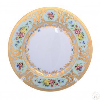   falkenporzellan vienna seladon gold 26.5(6 )