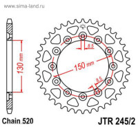   jtr245/2-46, r245/2-46, jt sprockets,  520, 46 