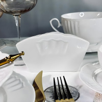 4шт салфетница resto в под.уп. фарфор