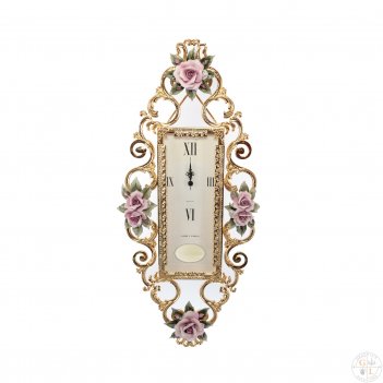 Orologio rettangolare piccolo rosaperla