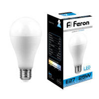   feron lb-100, a65, e27, 25 , 230 , 6400 , 2200 , 220, 135  65 
