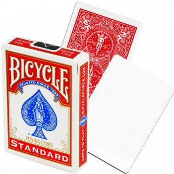  bicycle blank face red back