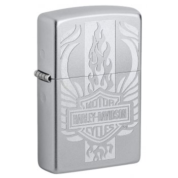  zippo harley-davidson c  satin chrome, /, 
