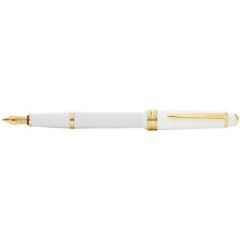   cross bailey light polished white resin and gold tone, 