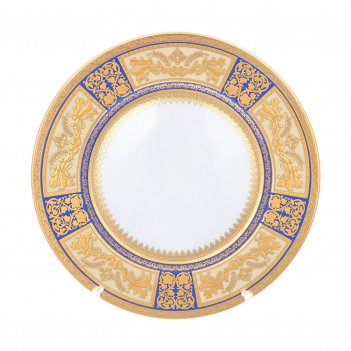   falkenporzellan diadem blue creme gold 27(6 )