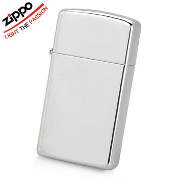  zippo slim,    high polished chrome
